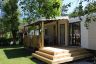 Campsite France Auvergne : Mobile Home 7 personnes tout électrique avec grande terrasse semi-couverte