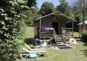 Campingplatz Frankreich Auvergne : Hébergement insolite tout confort toile et bois sur pilotis
