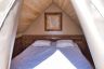 Camping Auvergne : Chambre parents de la lodge Caba'Tente